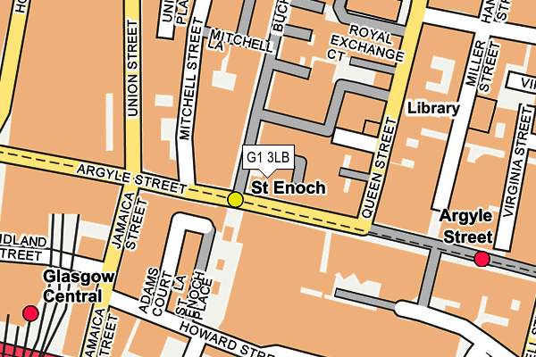 G1 3LB map - OS OpenMap – Local (Ordnance Survey)