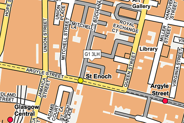 G1 3LH map - OS OpenMap – Local (Ordnance Survey)