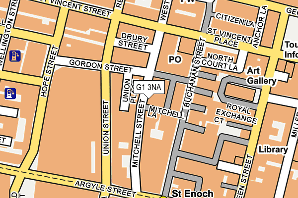 G1 3NA map - OS OpenMap – Local (Ordnance Survey)