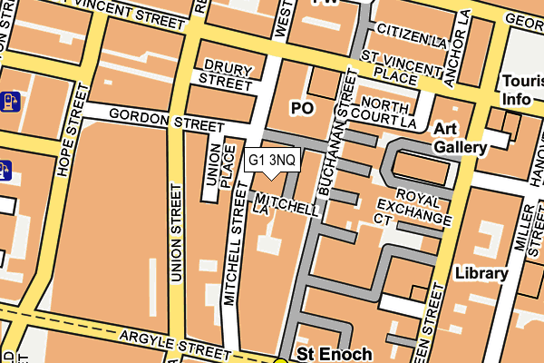 G1 3NQ map - OS OpenMap – Local (Ordnance Survey)