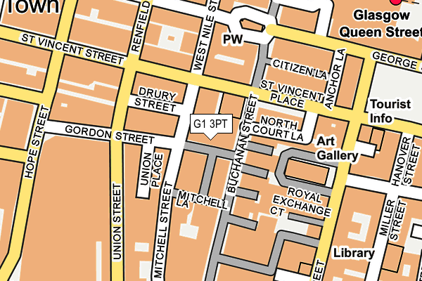 G1 3PT map - OS OpenMap – Local (Ordnance Survey)