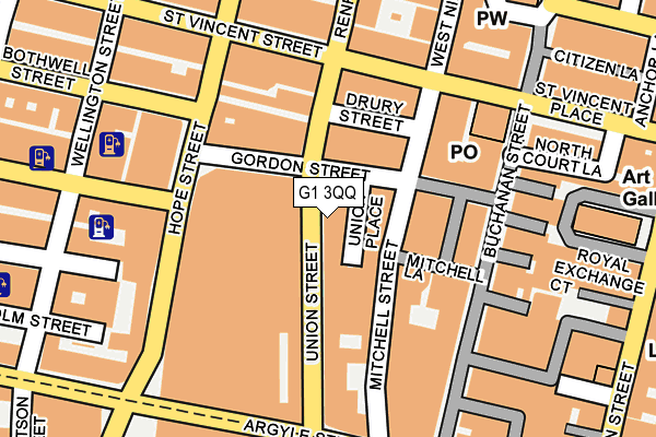 G1 3QQ map - OS OpenMap – Local (Ordnance Survey)