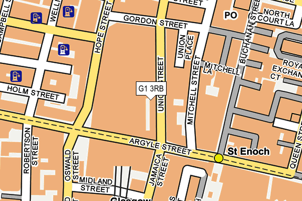 G1 3RB map - OS OpenMap – Local (Ordnance Survey)