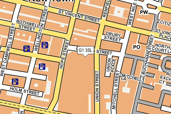 G1 3SL map - OS OpenMap – Local (Ordnance Survey)