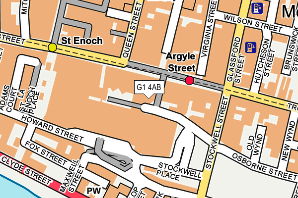 G1 4AB map - OS OpenMap – Local (Ordnance Survey)