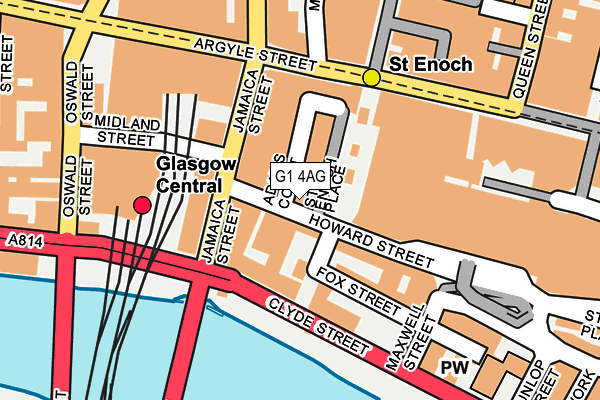 G1 4AG map - OS OpenMap – Local (Ordnance Survey)