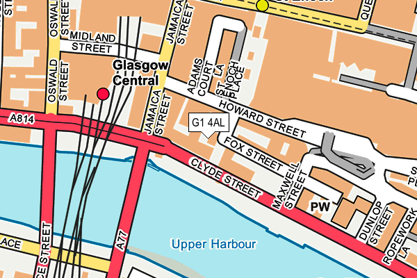 G1 4AL map - OS OpenMap – Local (Ordnance Survey)