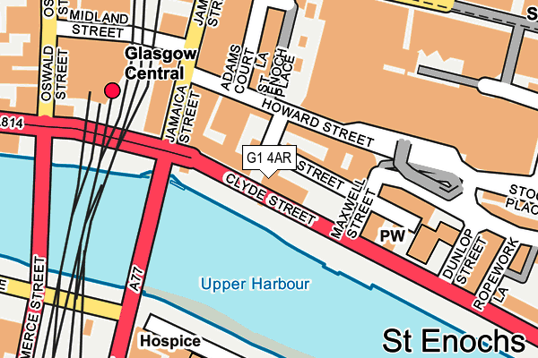 G1 4AR map - OS OpenMap – Local (Ordnance Survey)