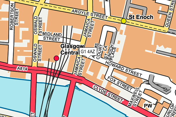 G1 4AZ map - OS OpenMap – Local (Ordnance Survey)