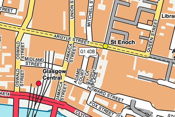 G1 4DB map - OS OpenMap – Local (Ordnance Survey)