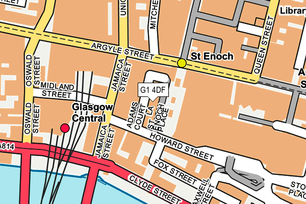 G1 4DF map - OS OpenMap – Local (Ordnance Survey)