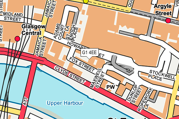 G1 4EE map - OS OpenMap – Local (Ordnance Survey)