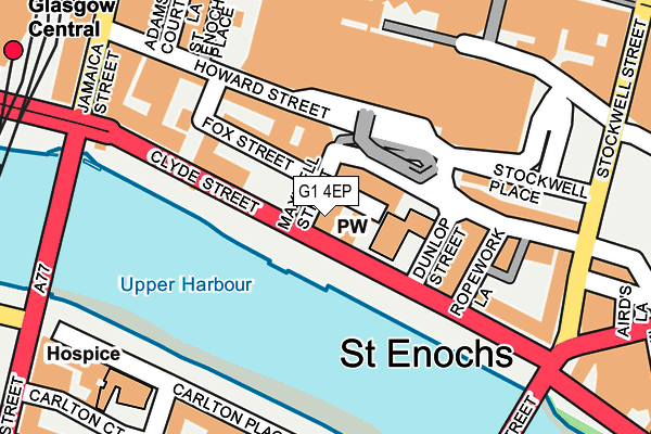 G1 4EP map - OS OpenMap – Local (Ordnance Survey)