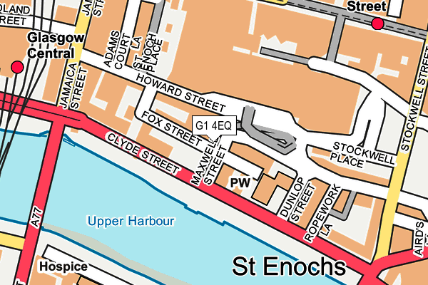 G1 4EQ map - OS OpenMap – Local (Ordnance Survey)