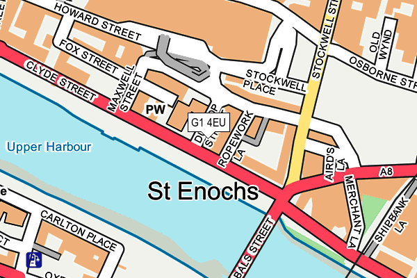 G1 4EU map - OS OpenMap – Local (Ordnance Survey)