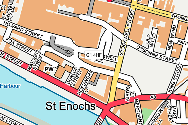 G1 4HF map - OS OpenMap – Local (Ordnance Survey)