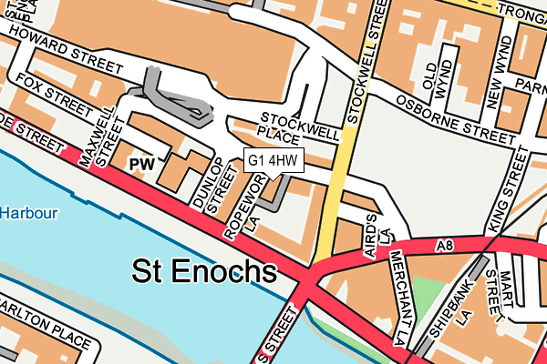 G1 4HW map - OS OpenMap – Local (Ordnance Survey)