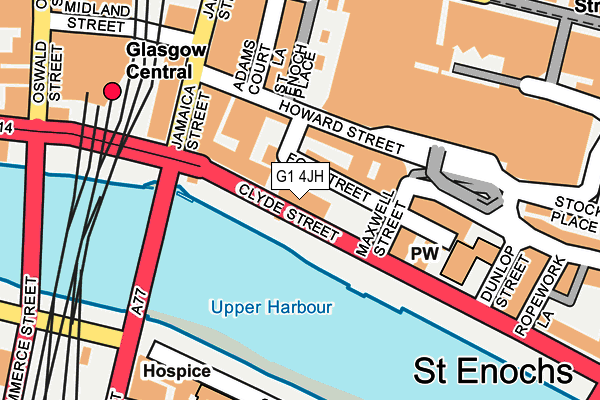 G1 4JH map - OS OpenMap – Local (Ordnance Survey)