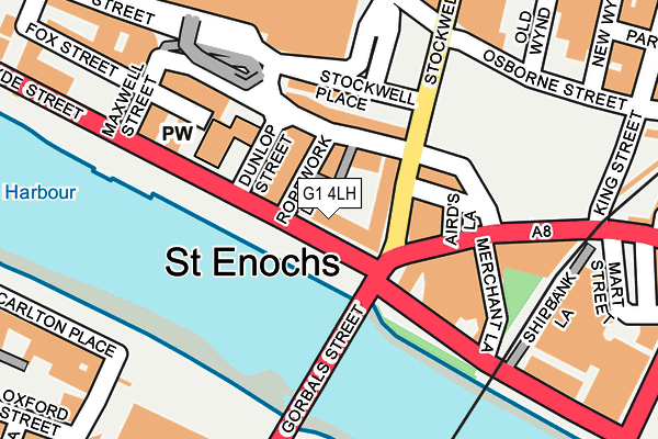 G1 4LH map - OS OpenMap – Local (Ordnance Survey)