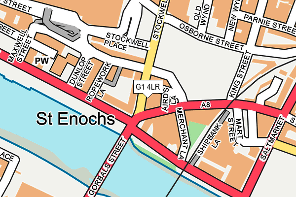 G1 4LR map - OS OpenMap – Local (Ordnance Survey)