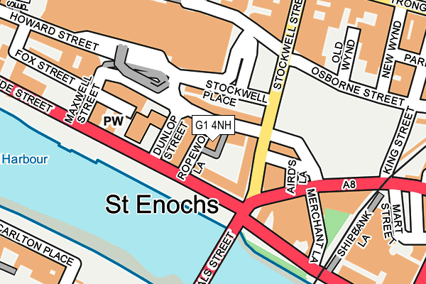 G1 4NH map - OS OpenMap – Local (Ordnance Survey)