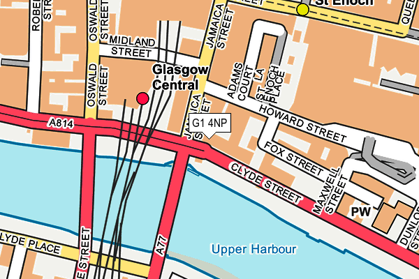 G1 4NP map - OS OpenMap – Local (Ordnance Survey)