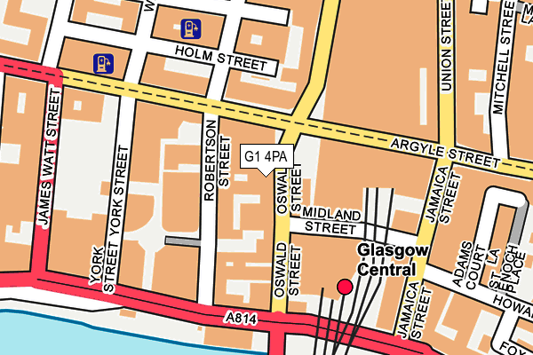 G1 4PA map - OS OpenMap – Local (Ordnance Survey)