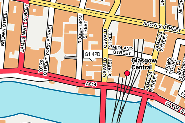 G1 4PD map - OS OpenMap – Local (Ordnance Survey)