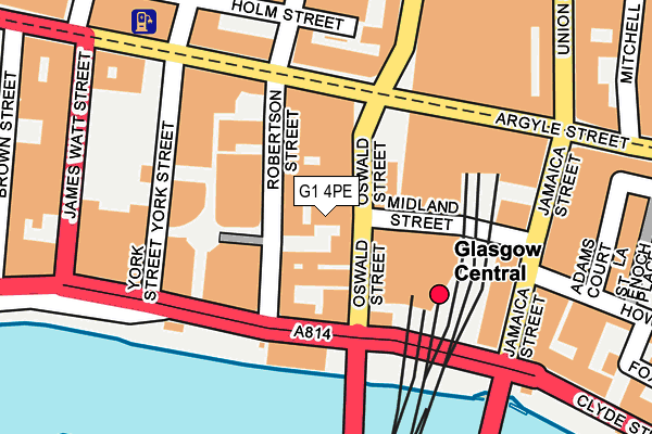 G1 4PE map - OS OpenMap – Local (Ordnance Survey)