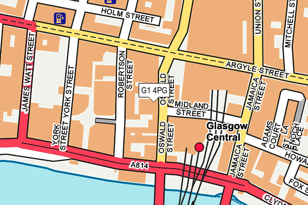 G1 4PG map - OS OpenMap – Local (Ordnance Survey)
