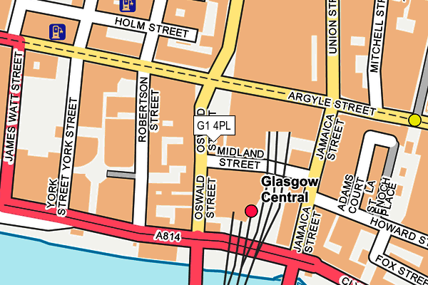 G1 4PL map - OS OpenMap – Local (Ordnance Survey)