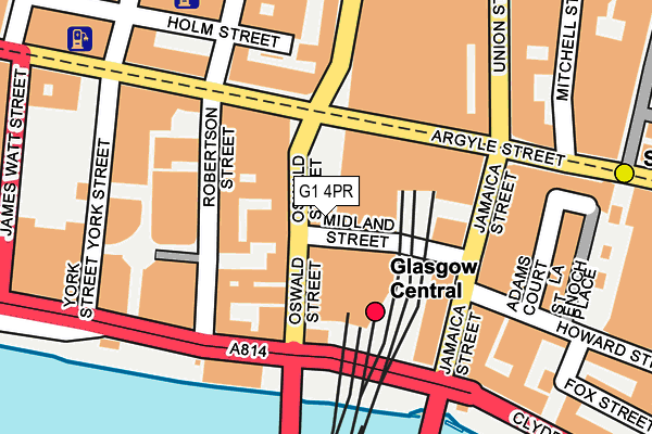 G1 4PR map - OS OpenMap – Local (Ordnance Survey)
