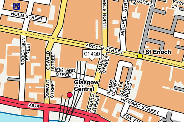 G1 4QD map - OS OpenMap – Local (Ordnance Survey)