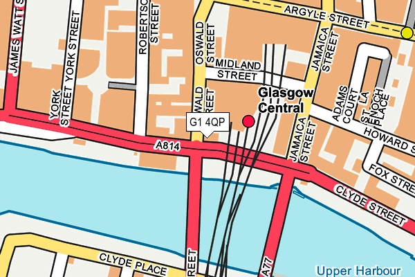 G1 4QP map - OS OpenMap – Local (Ordnance Survey)