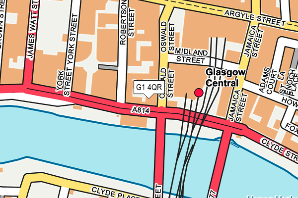 G1 4QR map - OS OpenMap – Local (Ordnance Survey)