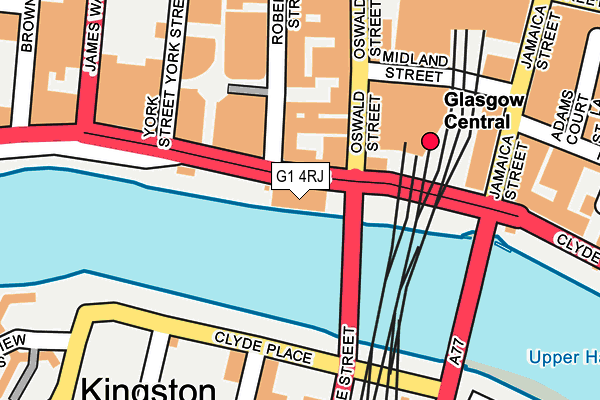 G1 4RJ map - OS OpenMap – Local (Ordnance Survey)