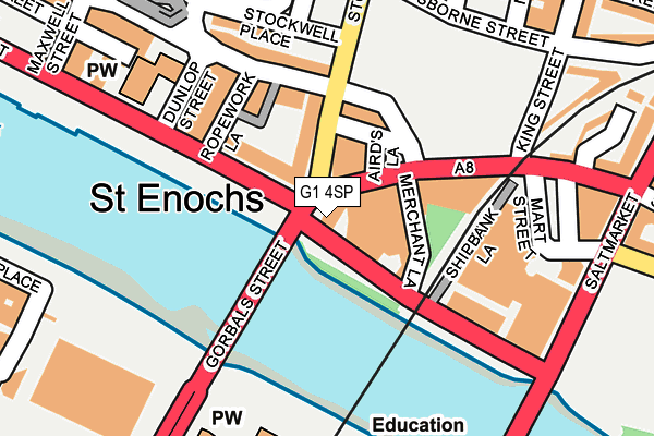 G1 4SP map - OS OpenMap – Local (Ordnance Survey)