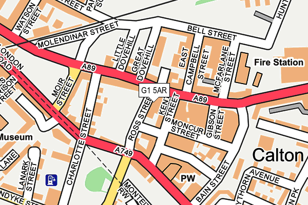 G1 5AR map - OS OpenMap – Local (Ordnance Survey)