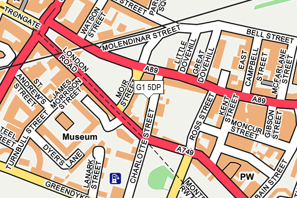 G1 5DP map - OS OpenMap – Local (Ordnance Survey)