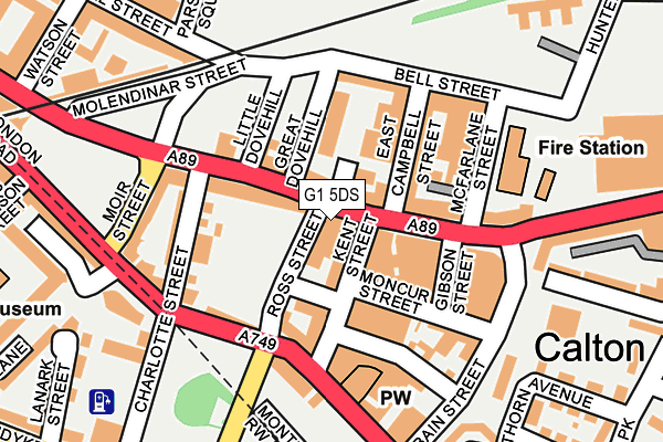 G1 5DS map - OS OpenMap – Local (Ordnance Survey)