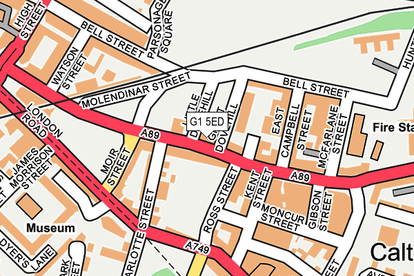 G1 5ED map - OS OpenMap – Local (Ordnance Survey)