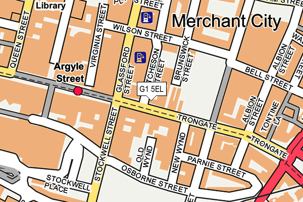 G1 5EL map - OS OpenMap – Local (Ordnance Survey)