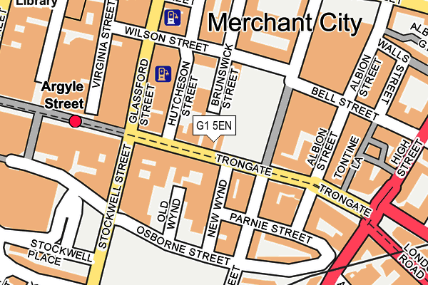 G1 5EN map - OS OpenMap – Local (Ordnance Survey)