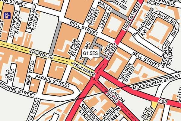 G1 5ES map - OS OpenMap – Local (Ordnance Survey)