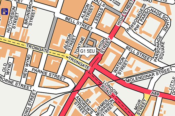 G1 5EU map - OS OpenMap – Local (Ordnance Survey)