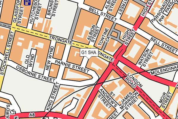 G1 5HA map - OS OpenMap – Local (Ordnance Survey)