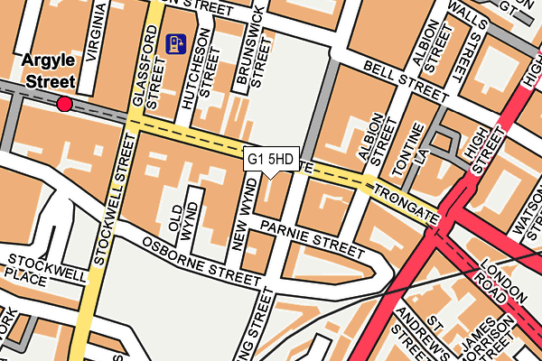 G1 5HD map - OS OpenMap – Local (Ordnance Survey)