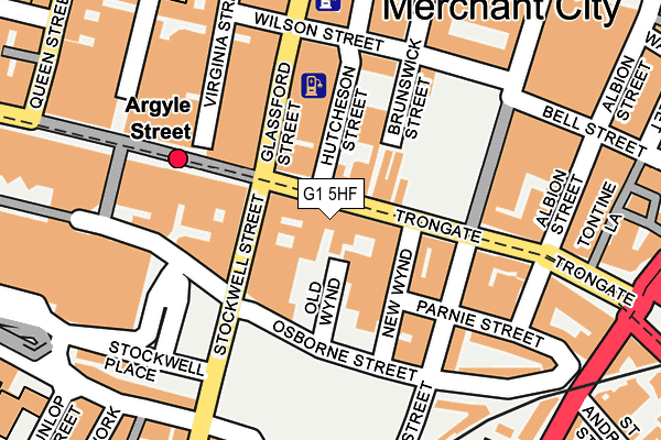 G1 5HF map - OS OpenMap – Local (Ordnance Survey)