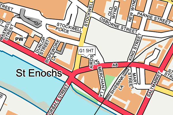 G1 5HT map - OS OpenMap – Local (Ordnance Survey)