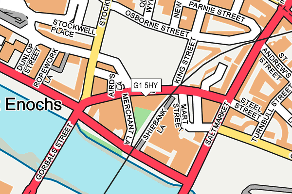 G1 5HY map - OS OpenMap – Local (Ordnance Survey)